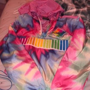 polaroid windbreaker pull over